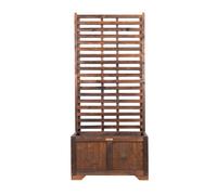 Jardinière pergola vintage 80 x 42 x 180 cm - Jardinière en bois avec échelle po
