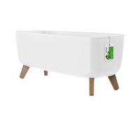 Prosperplast Pot à fleurs Gracia Case DGCL600-S449 rectangulaire 24 x 58 x 23,5 cm blanc