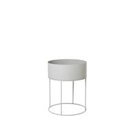 Jardinière Plant Box Round gris clair 50 cm
