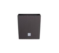 Jardinière plastique RATO brun - Effet Rotin tressé- 4L - 17 cm effet