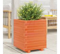 vidaXL Bac à plantes brun cireux 70 x 40 x 45,5 cm en pin massif