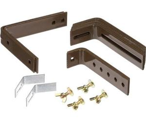 Jardinière - pour balustrades de 4 à 15 cm de largeur - marron foncé - capacité de charge : 50 kg