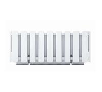 Prosperplast Jardinière de balcon Boardee 38x18x16 cm - Blanc