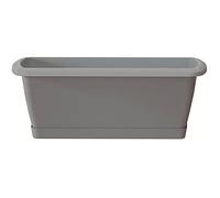 Jardinière - PROSPERPLAST - Espana - Plastique - Gris Pierre - 39,2 x 18,4 x 14,5 cm