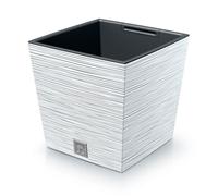 Pot de fleurs avec reserve d´eau 14 L blanc - FURU