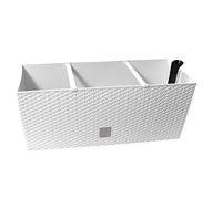 Jardinière Rato 30 litres avec système d'arrosage en blanc 60 x 25 x 24 cm