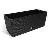 Jardinière Rato 72 litres avec système d'arrosage en couleur anthracite 80 x 33 x 32 cm
