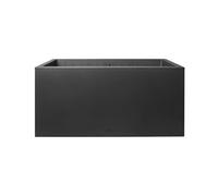 Jardinière rectangle en plastique 80 x 40 cm Vivo noir