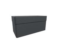 jardinière sur roulettes de 63 litres, pour l'intérieur et l'extérieur - 78 x 39 x 39 cm (hauteur) - Gris anthracite