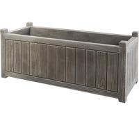 Jardinière Rectangulaire Charme - Gris Cérusé - 100 x 40 x 40 cm - 90 L - Fabrication Française
