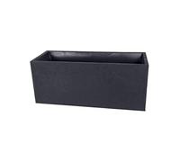 EDA Jardinière rectangulaire Graphit 98 L double paroi Anthracite