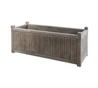 Jardinière Rectangulaire - Gris Cérusé - 155 Litres - Charme 13817 Eda Plastiques Gris
