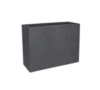Jardinière rectangulaire Loft L Basalt Décor Béton 46 L - Gris anthracite -