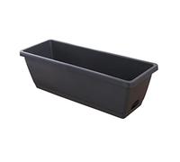 Jardinière rectangulaire pour rebord de fenêtre - Grande capacité - Résistante aux chocs - Bord lisse - Trou de drainage - Pot de fleurs rectangulaire pour rebord de fenêtre