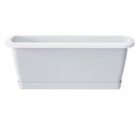 Jardinière Respana avec support en plastique en blanc 78,6 (L) x 18,4 (l) x 14,5 (H) cm