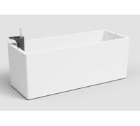 Jardinière Rimini ARTEVASI, 20 x 51 x H 20 cm, 17 L, Blanc, Avec Système d'Arrosage Automatique