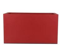 Riviera - Jardinière rectangulaire GRANIT 33 L 59x29.5x33.5 cm Rouge - Bac double parois avec rétention d'eau - Polypropylène recyclable - Fabriqué en France