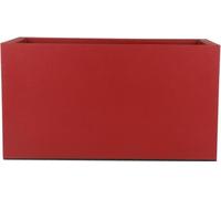 Jardinière RIVIERA, 79x39,5x44,5 cm, Rouge, 85 Litres, Double Paroi, Plastique Recyclable
