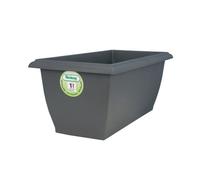 RIVIERA Jardinier Rectangulaire Evolution - Plastique Résistant Gel/UV - 78.5 * 39 * 31.5 cm (64 L) - Gris