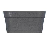 Jardinière RIVIERA Terea 60 cm avec plateau clipse Gris Polypropylène Gris