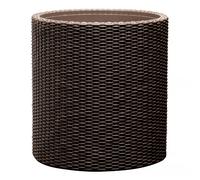 Keter Pot de fleurs Large Cylinder 43,7 x 43,7 x 44,3 cm - rotin marron