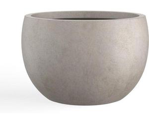 Jardinière ronde en béton de 50 cm de diamètre avec trou de drainage