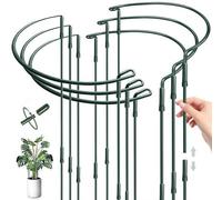 Jardinière semi-circulaire verte en métal 25 x 60 cm