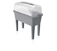 Jardinière serre 52 litres 77 x 38 x 82 cm gris