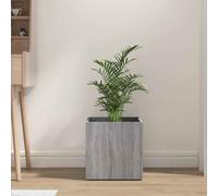 vidaXL Pot à fleurs 862786 – Bois noir, chêne noir