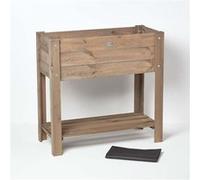 Jardinière sur pied en bois certifiés FSC Marron G