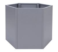 Jardinière Sur Pied Surélevée Hwc-P64, Jardinière Métallique Sur Pied Pour Légumes/Plantes, Bac À Fleurs, Pot De Fleurs, Jardin, Acier, 77 X 100 X 88 Cm Gris Gris