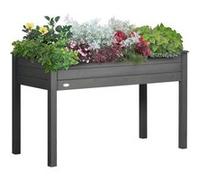 Outsunny Jardinière sur Pieds Potager dim. 123L x 57l x 76H cm Inserts d'irrigation + Feutre de Drainage Inclus Bois Massif Sapin