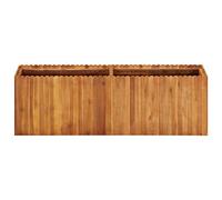 Jardinière surélevée - 150 x 30 x 50 cm - En bois d'acacia massif - Grand pot de culture extérieur - Grand pot de fleurs - Haut - Intérieur - Pour cour, balcon, parc, jardin