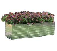 Jardinière surélevée, acier galvanisé, 240 cm x 80 cm x 77 cm, modèle surélevé, résistante à la rouille, convient à différentes plantes