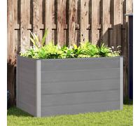 Jardinière surélevée avec stockage WPC et Aluminium Boîte de Jardinage vidaXL vi
