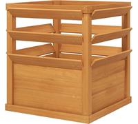 Jardinière surélevée avec treillis, fond ouvert, treillis de jardin 65 x 65 x 60 cm pour jardin ou balcon, bac à fleurs pour plantes grimpantes, plantes en panier et fleurs