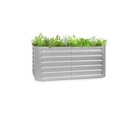 Blumfeldt Jardiniere sur Pieds, Espace Potager sur Pied Jardinage Extérieur, Potager Surélevé en Hauteur, Potager Sureleve Exterieur Jardin et Balcon, Bac Potager sur Pied en Acier, 432L, 1,2 m