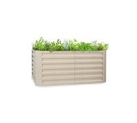 Jardinière surélevée - Blum High Grow Straight - Carré de potager - 120x60x60cm - Plate-bande surélevée - Acier - Beige - rustique