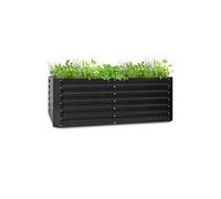 Blumfeldt Jardiniere sur Pieds, Espace Potager sur Pied Jardinage Extérieur, Potager Surélevé en Hauteur, Potager Sureleve Exterieur Jardin et Balcon, Bac Potager sur Pied en Acier, 1200L, 2m