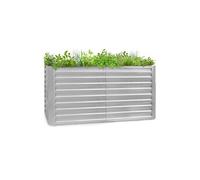 Blumfeldt Jardiniere sur Pieds, Espace Potager sur Pied Jardinage Extérieur, Potager Surélevé en Hauteur, Potager Sureleve Exterieur Jardin et Balcon, Bac Potager sur Pied en Acier, 1800L, 2 m