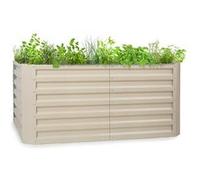 Blumfeldt Jardinière sur pieds High Grow Straight – Acier 120x60x60 cm, 432 L – Jardin & balcon