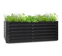 Blumfeldt Jardiniere sur Pieds, Espace Potager sur Pied Jardinage Extérieur, Potager Surélevé en Hauteur, Potager Sureleve Exterieur Jardin et Balcon, Bac Potager sur Pied en Acier, 1200L, 2m