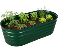 Jardinière surélevée demi-circulaire en métal pour légumes