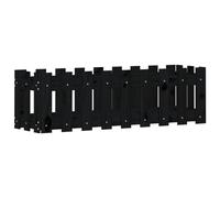 Jardinière surélevée design à lattes - Noir - 100 x 30 x 30 cm - En bois massif de pin - Grand pot de fleurs - Pour l'intérieur - Pour balcon, parc, cour, jardin