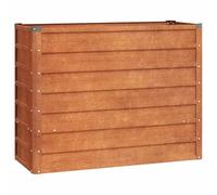 Jardinière surélevée en acier Corten - 100 x 40 x 77 cm - Grand pot de fleurs d'extérieur - Grand pot de fleurs pour l'intérieur - Pour jardin, terrasse, cour, parcs