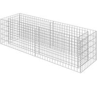 Jardinière surélevée en acier inoxydable - 180 x 50 x 50 cm - Argent - Jardinière surélevée pour fleurs et plantes