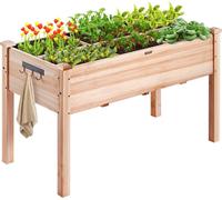 Jardinière surélevée en bois 47,2 x 22,8 x 30 pouces Fleurs Légumes Herbes aromatiques