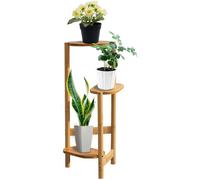 Jardinière surélevée en bois à 3 niveaux, étagères en angle pour fleurs, escalier à fleurs pour l'intérieur et l'extérieur, supports à fleurs à plusieurs niveaux avec escalier pour le jardin, le balco