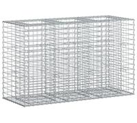 Jardinière surélevée en gabions vidaXL, couleur argent