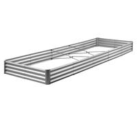 Jardinière surélevée en métal, 3,6 x 1,2 x 0,3 m Jardinière d'extérieur en galvalume, fond ouvert, grande jardinière surélevée pour cultiver des légumes, des fleurs et des plantes succulentes, couleur